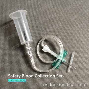 Vacueta de set de recolección de sangre de seguridad